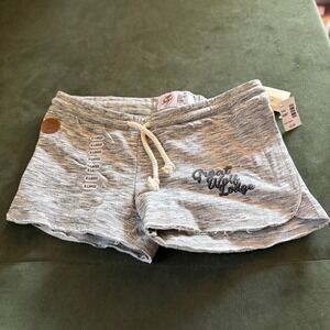 Pop Surf Great Wolf Lodge Gray Heathered Lounge Shorts Womens XL New Daisy Dukes
